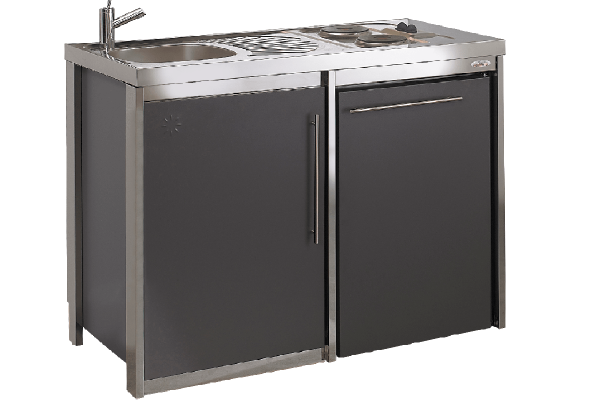 cuisinette complete métalline 120cm 4